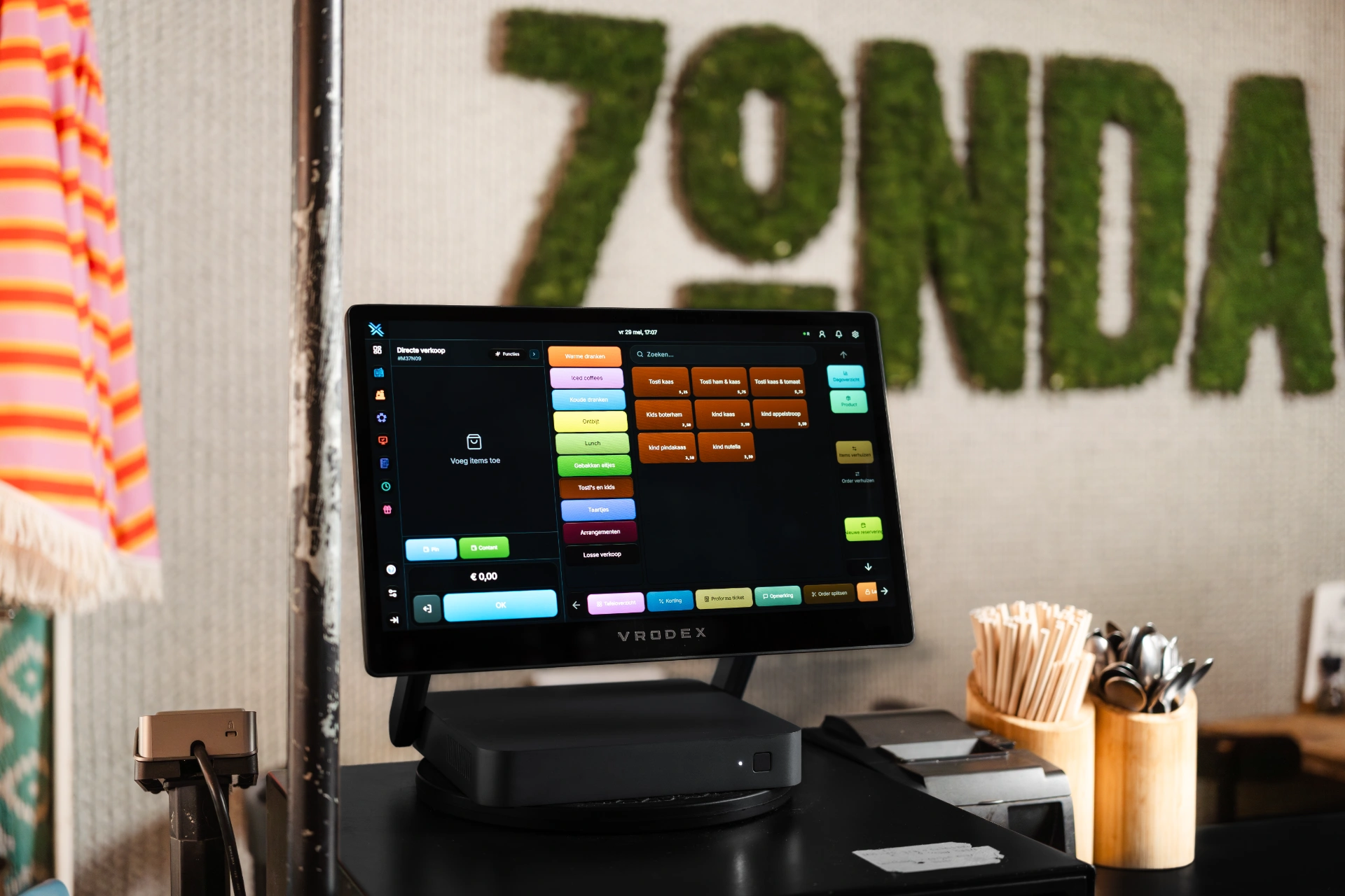 Vrodex POS Terminal in use