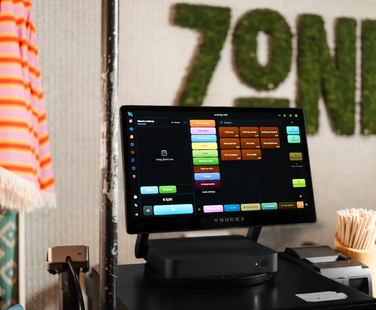 Vrodex POS in a hospitality venue
